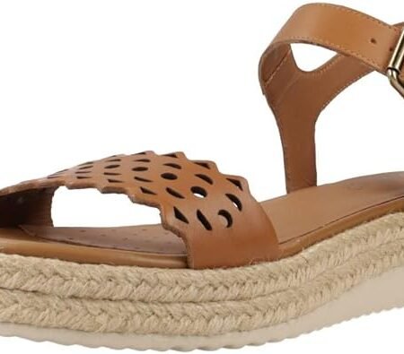 Girls' Cognac Ankle-Strap Sandals